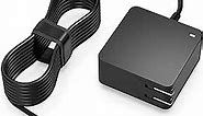 Charger Compatible with Lenovo Yoga 710 510 530 520 330 310 720 C640 Laptop, (UL Certified Safety), 65W, 45W