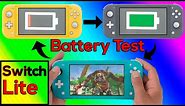 Nintendo Switch Lite Ultimate Battery Test and Comparison to Standard Nintendo Switch