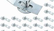 12 Pack Sink Clips Kit, Undermount Sink Clips, Sink Mounting Kit Bracket, Installation Repair Hardware Clips Fastener Support for Kitchen or Bathroom Sinks (Silver)