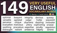 149 VERY USEFUL English Vocabulary Words with Meanings and Phrases | Improve Your English Fluency