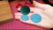 How to upholster buttons - DIY fabric covered buttons