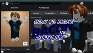 How to make a bacon hair in Roblox