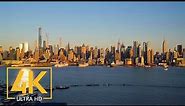 Stunning New York City Skyline Night and Day Views - 4K Urban Relax Video (6 HOURS)