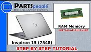 Dell Inspiron 15 (7548) RAM Memory How-To Video Tutorial