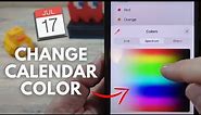 How to Change Calendar Color On iPhone