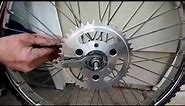 The Best Motorized Bicycle Part You Can Buy!! CNC Hub Sprocket Adapter *INSTALL*