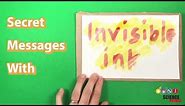Write Secret Messages With Invisible Ink! | STEM Activity