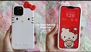 Cute Sanrio Hello Kitty iPhone Case Unboxing (Soft Silicone Case) ❤️✨