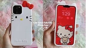 Cute Sanrio Hello Kitty iPhone Case Unboxing (Soft Silicone Case) ❤️✨