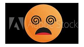 Animated Emoji Set. Alpha channel, transparent background. 4K resolution loop animation. Smiling and happy emoji. Pack 1