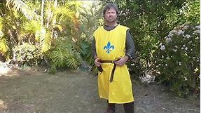 How to make a medieval Knights Surcoat DIY Hack SCA LARP COSPLAY Garb