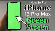 iPhone 13 pro max Green Screen Issues/ How To Fix green flickering screen problem on iPhone.