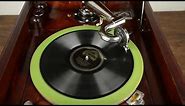 Victor Mahogany Victrola Wind Up Record Player Phonograph Model VV-80