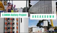 2.5 MWh Battery Project BREAKDOWN