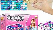 Decorate Your Own Sparkly Little Girls Jewelry Box - Kids Easter Gifts, 6 7 8 Year Old Girl Gifts Idea, Girls Toys 8-10, Arts and Crafts for Kids Ages 6-8 Girls, Crafts for Girls 8-12