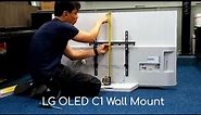 LG OLED C1 Wall Mount Install, How to Mount on a Fixed Flat Bracket
