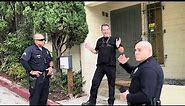 LAPD Responds to Hollywood Hills Squatter Adam Fleischman’s 911 call.