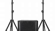 PRORECK Club 3500 15 inch subwoofer 3000W DJ Powered PA Speaker System Combo Set with 8 Array Speakers，Bluetooth, USB, SD Card, Remote Control, for Meeting, Speeches, Churches, Performances, DJ Gig