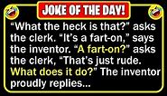 🤣 BEST JOKE OF THE DAY! - A man enters the Patent Office carrying some of his... | Funny Jokes