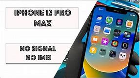 iPhone 12 Pro Max No Signal, No IMEI, Searching.