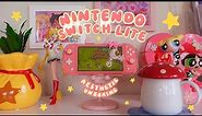aesthetic unboxing of my coral nintendo switch lite 🎀 plus cute accessories