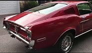 1968 Ford Mustang Fastback S Code 390 GT 4 Speed Candy Apple Red