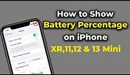 How to Show Battery Percentage on iPhone XR/11/12 & 13 | Battery Percentage | Apple info