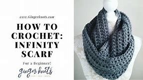 How to Crochet an Easy Infinity Scarf: Crochet Tutorial for Beginners