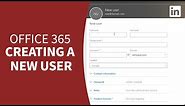 Office 365 Tutorial - Creating NEW USERS and controlling access