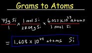 How To Convert Grams to Atoms - THE EASY WAY!