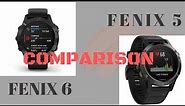 GARMIN Comparison FENIX 5 & FENIX 6
