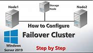 How to Configure Failover Cluster in Windows Server 2019 - Step by Step