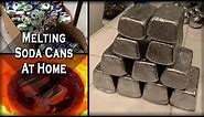 Melting Aluminum Cans At Home - Easy DIY Recycling Process