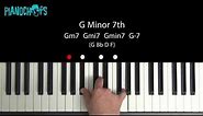 G minor 7 chord on Piano - Gm7