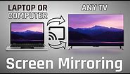 How To Cast Computer or laptop to TV-Screen Mirror PC Windows 10 to TV-with any Browser-one click.