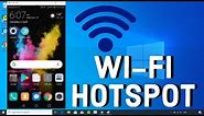 How To Turn Windows 10 Computer Into a Wi-Fi Hotspot | Create WiFi Hotspot in Windows 10