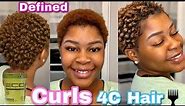 Styling my 4C TWA with 2 Products | Natural hair journey | 5 months after my big chop