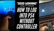 How to log-in into your PS4 without using a controller (2022 *WORKS*)