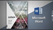 Create Cover Page in Microsoft Word | Natural Magazine Cover Designing in MS Word
