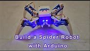 Building a Bluetooth Controlled Spider Robot using Arduino