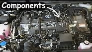 Toyota 1.8 Corolla Hybrid Engine Bay components locations / layout E210