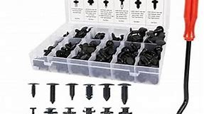 SunplusTrade 240 Pcs Bumper Clips Car Clips Plastic Rivets Fasteners Push Retainer Kit with Most Popular Sizes Auto Push Pin Rivets Set with Fastener Remover - GM Ford Toyota Honda Chrysler