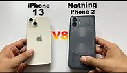 iPhone 13 vs Nothing Phone 2 Detailed Comparison & Review | Which Gives More Value in 2023? (HINDI)