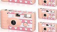 Kigeli 6 Pack Disposable Camera Bulk for Wedding,35mm Single Use Camera with Flash Disposable Cameras One Time Camera Film for Gathering Wedding Anniversary Travel Camp Party Supply (Lovely Style)