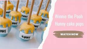 Winnie the Pooh Hunny pot cake pops