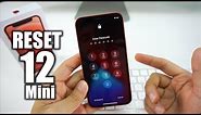 How To Reset & Restore your Apple iPhone 12 Mini - Factory Reset
