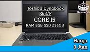 Review Laptop Toshiba Dynabook R63/P Core i5 SSD 256 Harga 3 jutaan