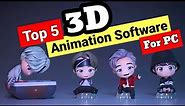 [ Top 5 ] 3D Animation Software in 2023 | Create 3D cartoon Animation In Laptop, Desktop PC, Tablet