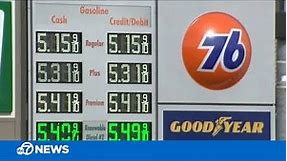 How high will gas prices go? CA 1st state to hit record average of $5 per gallon