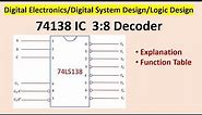 Decoder: 3:8 74138 Decoder IC
